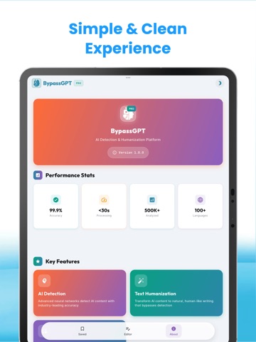 BypassGPT Pro : AI Humanizer iPad screenshot