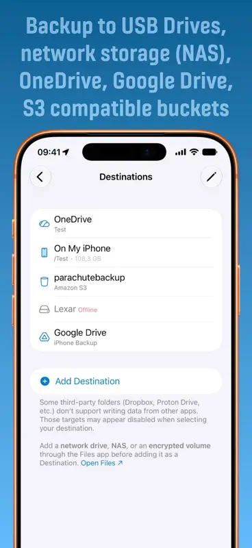 Parachute Backup Mobile screenshot 4 of 8
