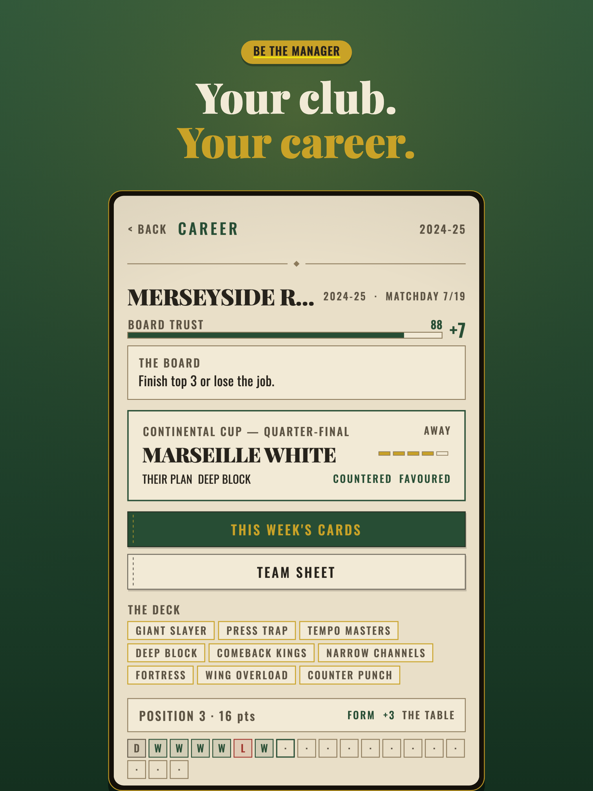 Road to Treble: Football Draft screenshot 9