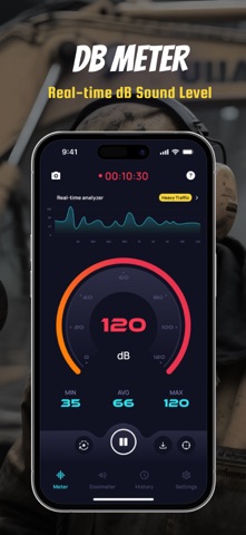 Decibel Meter: dB Sound Meters iPhone screenshot