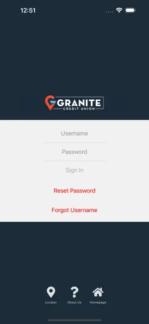 Granite CU Mobile Banking screenshot 1