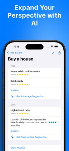 Pros & Cons – AI Decision Screenshot 2 of 4