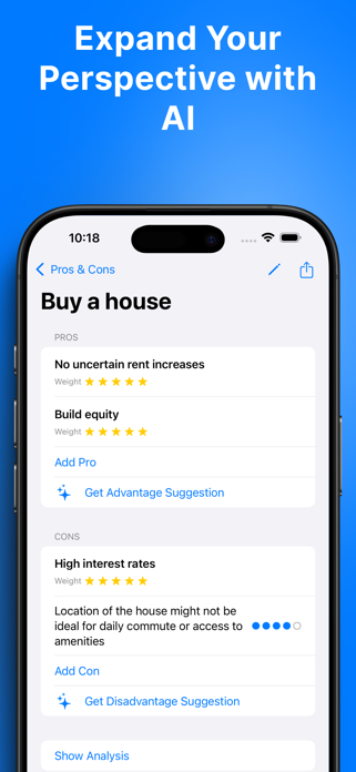 Pros & Cons – AI Decision Screenshot 2 of 4