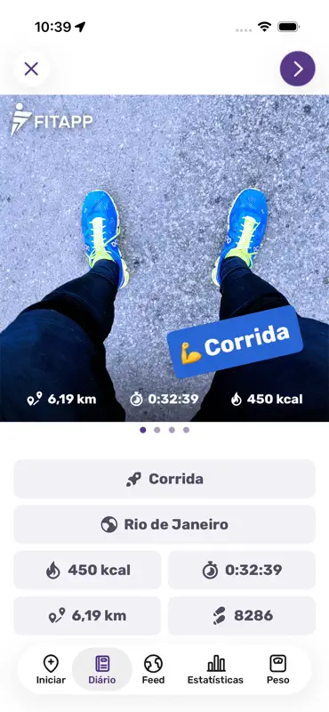 Corrida e Caminhada App FITAPP screenshot 3 of 10