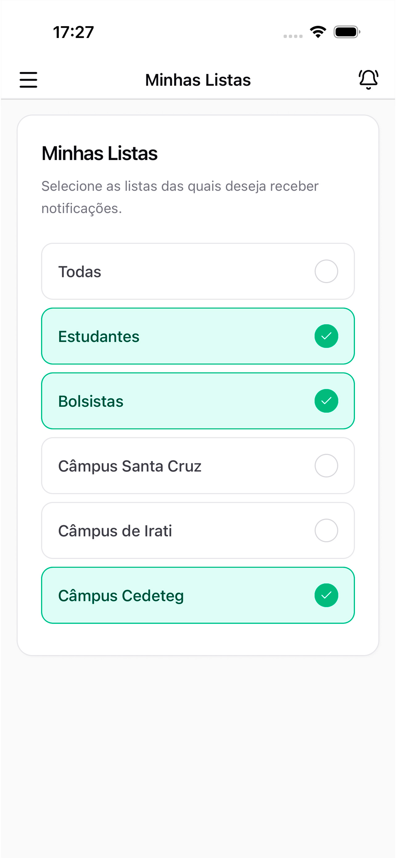 Notificações Unicentro screenshot 7