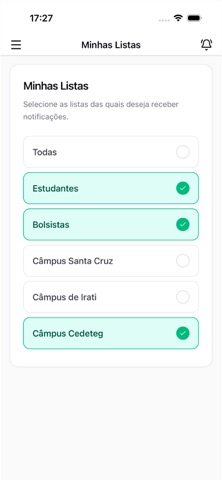Notificações Unicentro screenshot