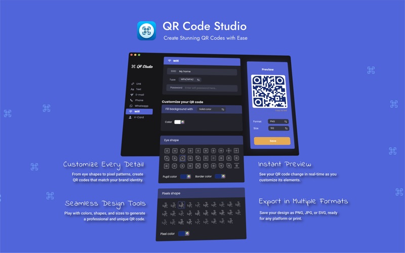 QR Studio PRO app screenshot