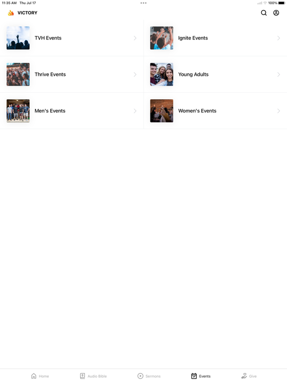 The Victory House iPad screenshot 3 - Lifestyle app