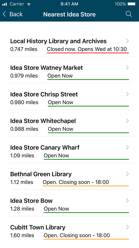 #5. Idea Store - TowerHamlets Libs (iOS) 由: Idea Store