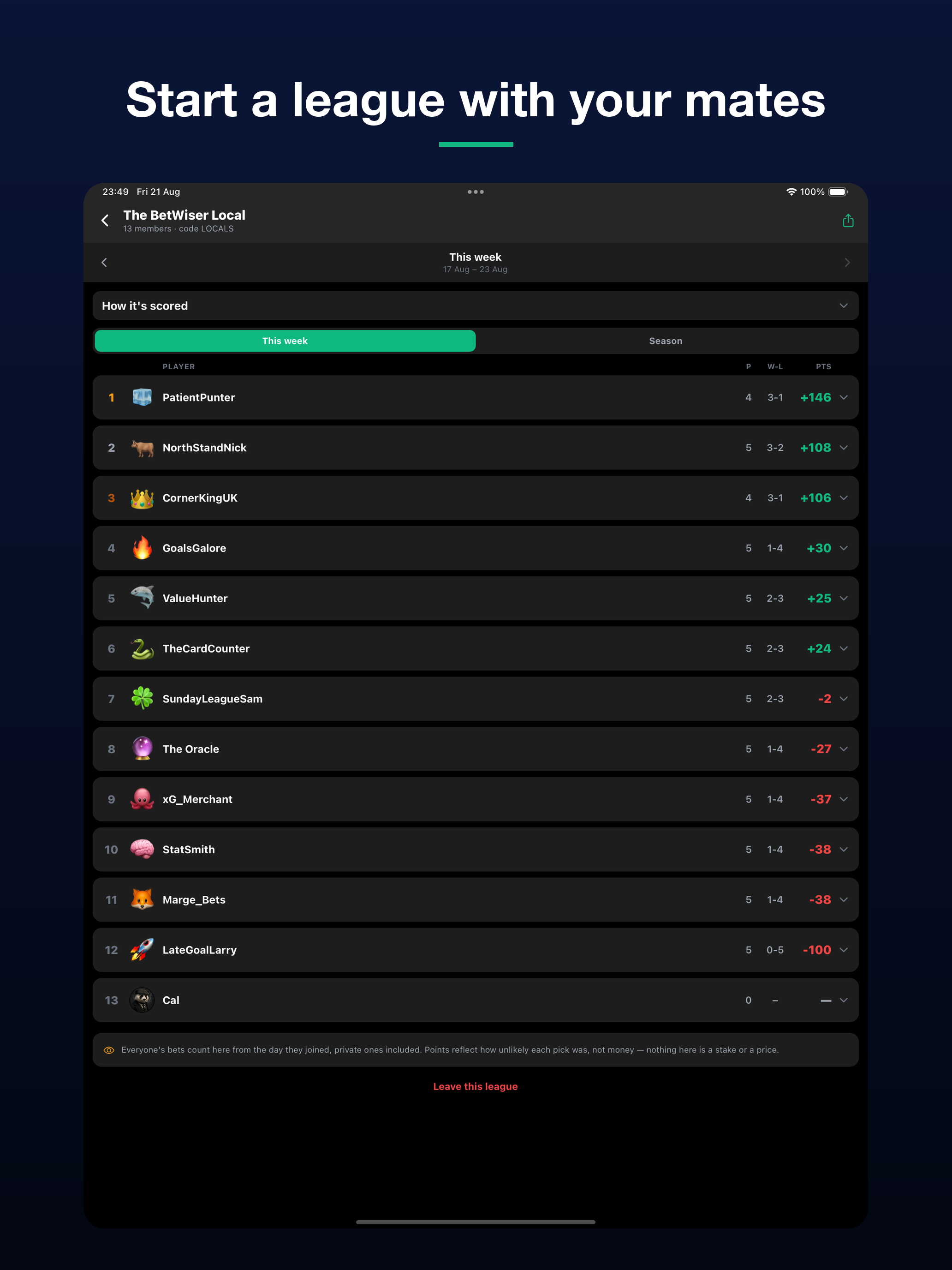 BetWiser screenshot 12