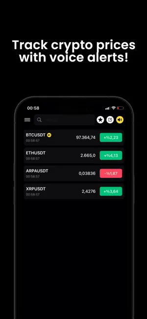 Crypto Voice: Listen Prices screenshot 1