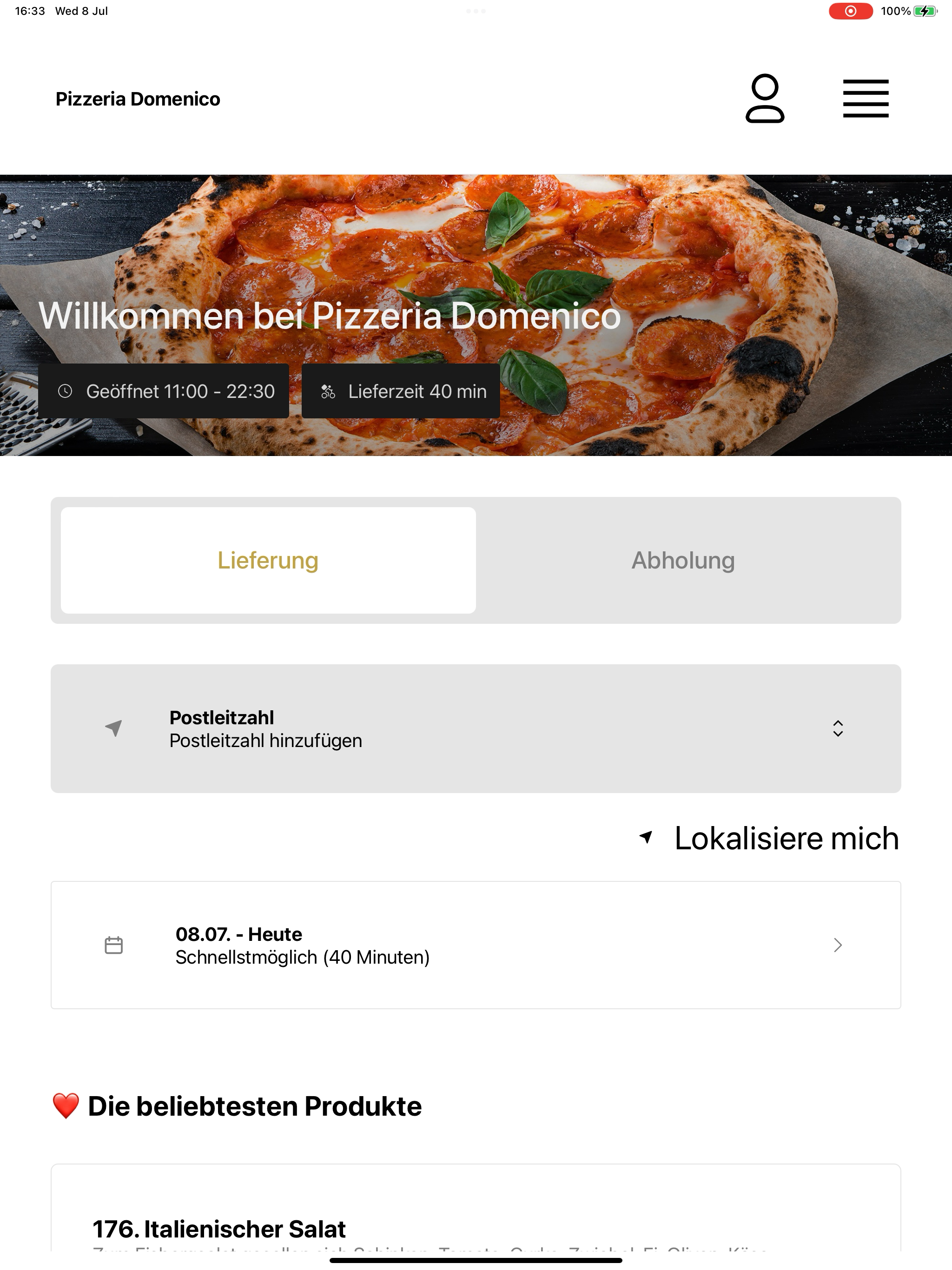 Pizzeria Domenico Hanau screenshot 15