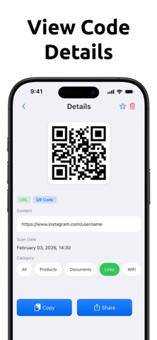 Barcode Scanner and Reader . iPhone screenshot