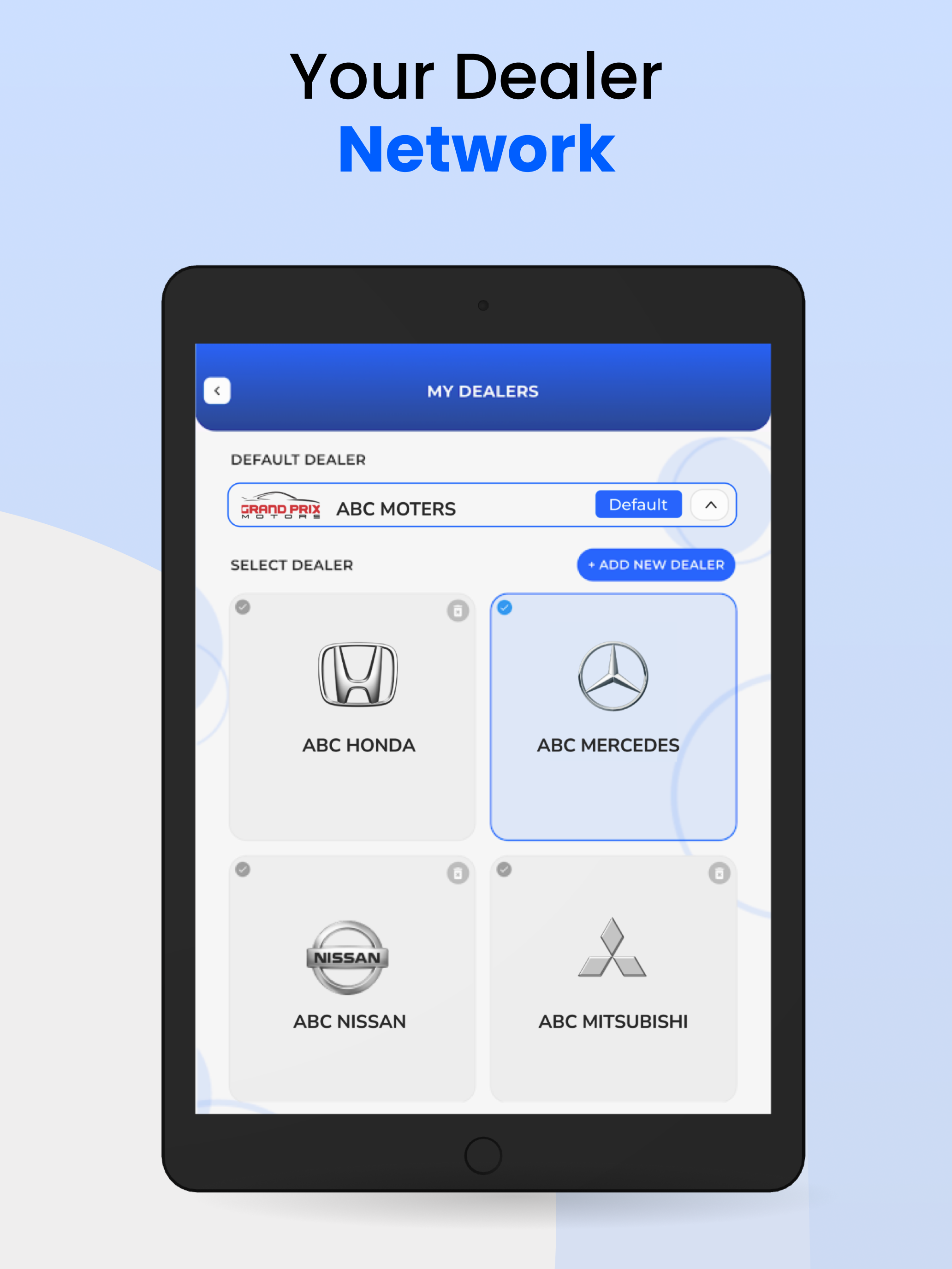 My Dealer Customer App