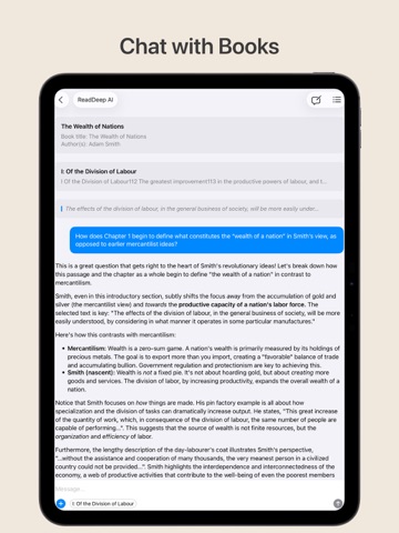 ReadDeep: Read Books with AI iPad screenshot