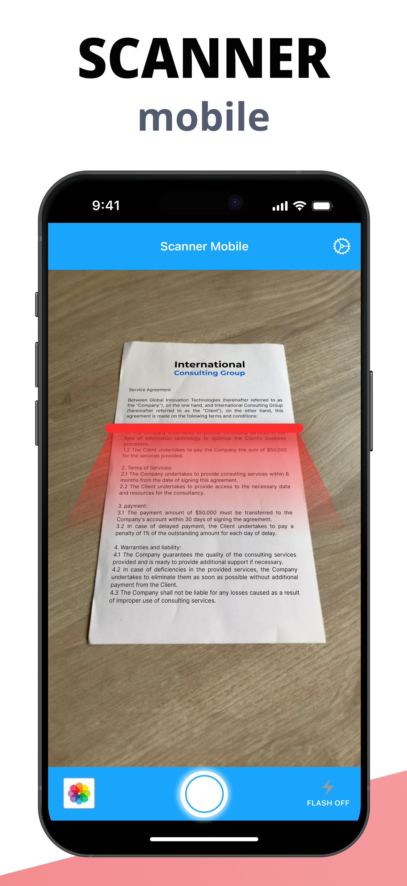 Scanner Mobile-Scan to PDF/JPG