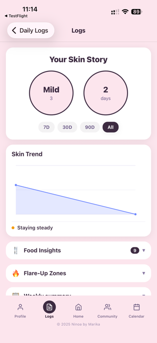Ninoa - Skin Tracker Screenshot 6 of 7