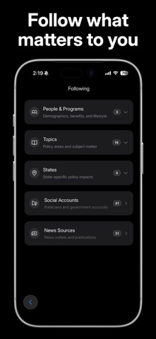 Govbase: Political News screenshot