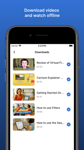 Virtual Fitness TV Screenshot