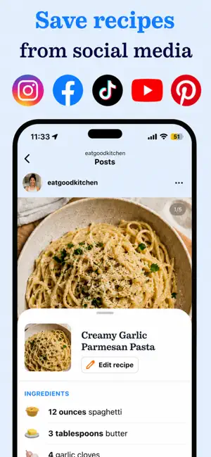 EatGood - Recipe Meal Planner screenshot 1