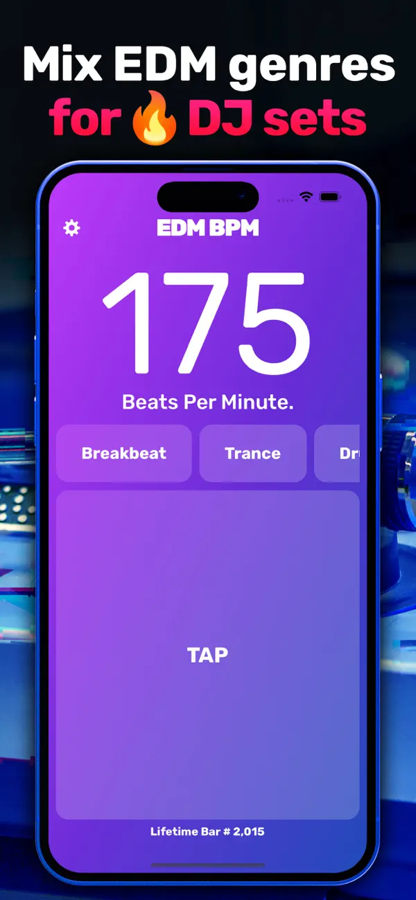 #5. BPM Counter App ∎∎ EDM BPM (iOS) От: Too Much Wasabi, LLC