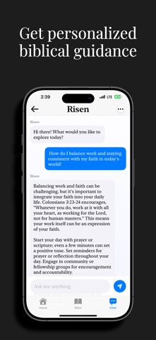 Risen - Bible Chat screenshot