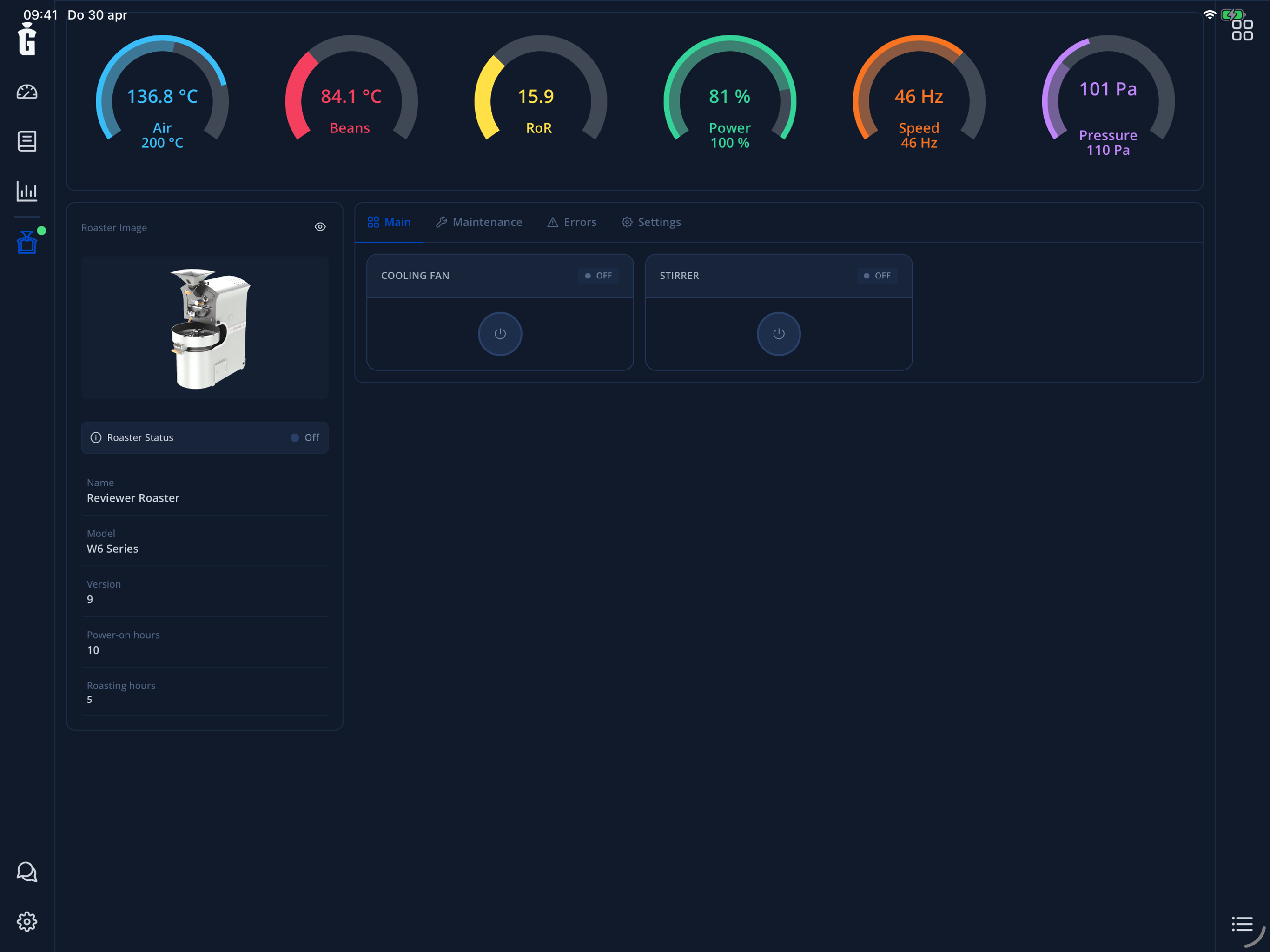 Giesen Profiler screenshot 3