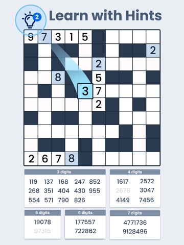 Crossnumbers - Puzzle Games iPad screenshot