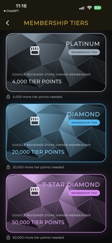 Legacy Rewards Mobile iPhone screenshot