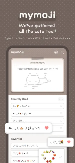 MyMoji-Emoticon·Kaomoji·ASCII screenshot 1