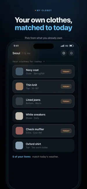 WeatherFit: What to Wear screenshot 4