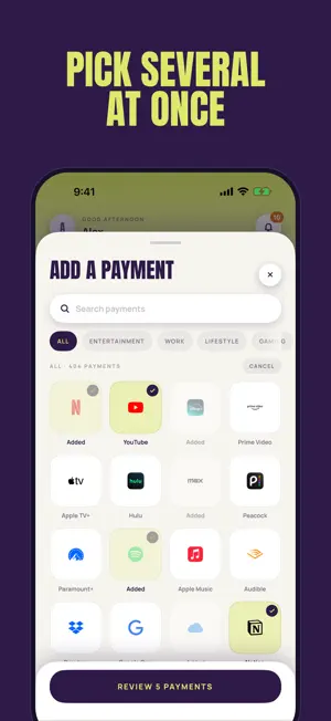 TAOT - Bills & Subscriptions screenshot 2