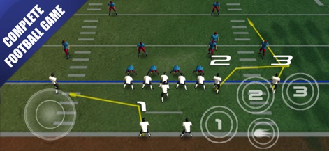 American Football Champs - Users can strategize with dynamic play-calling lines and execute precise actions using intuitive on-screen virtual controls.