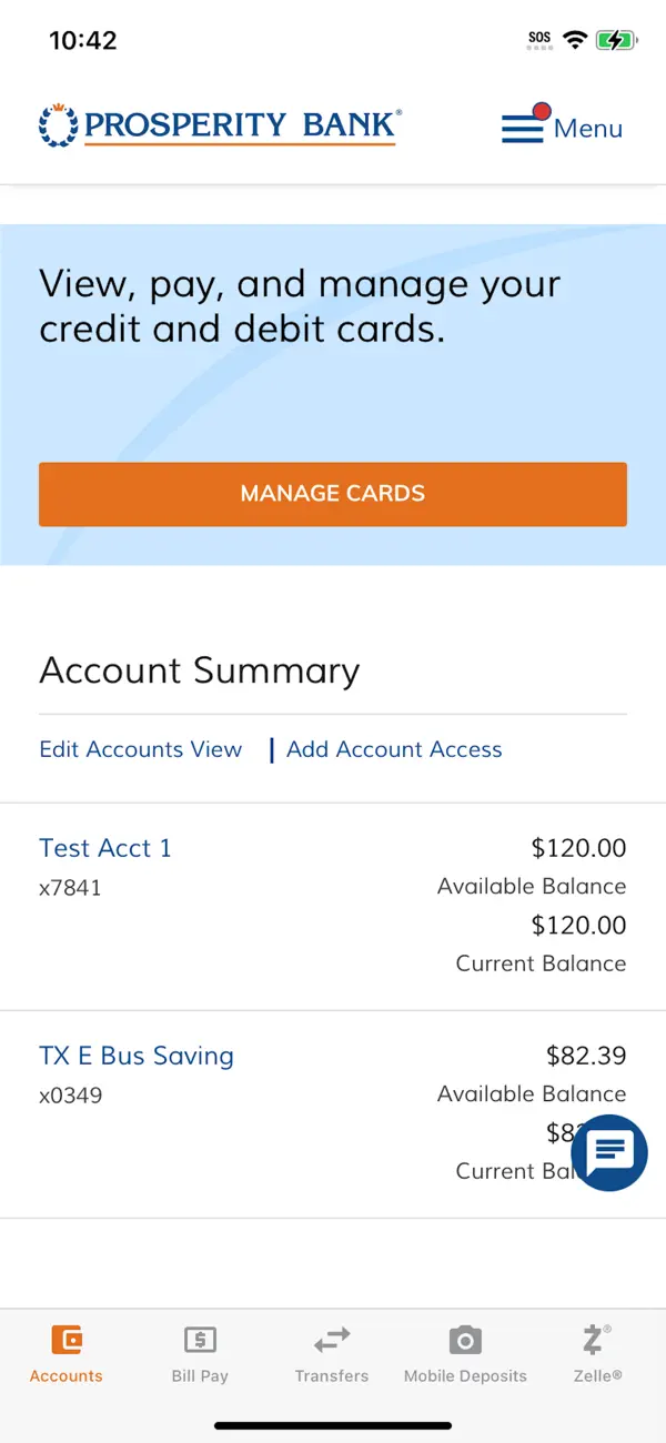 Screenshot #2 pour Prosperity Mobile Banking