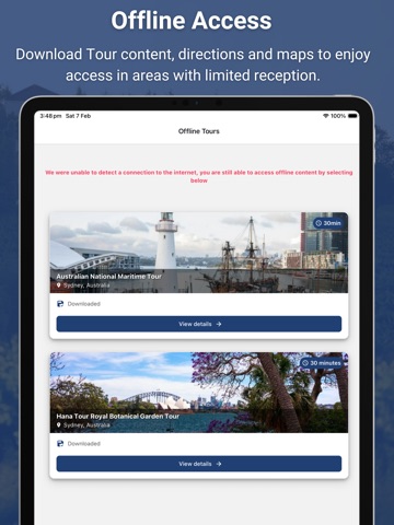 Audio Tours Australia iPad screenshot