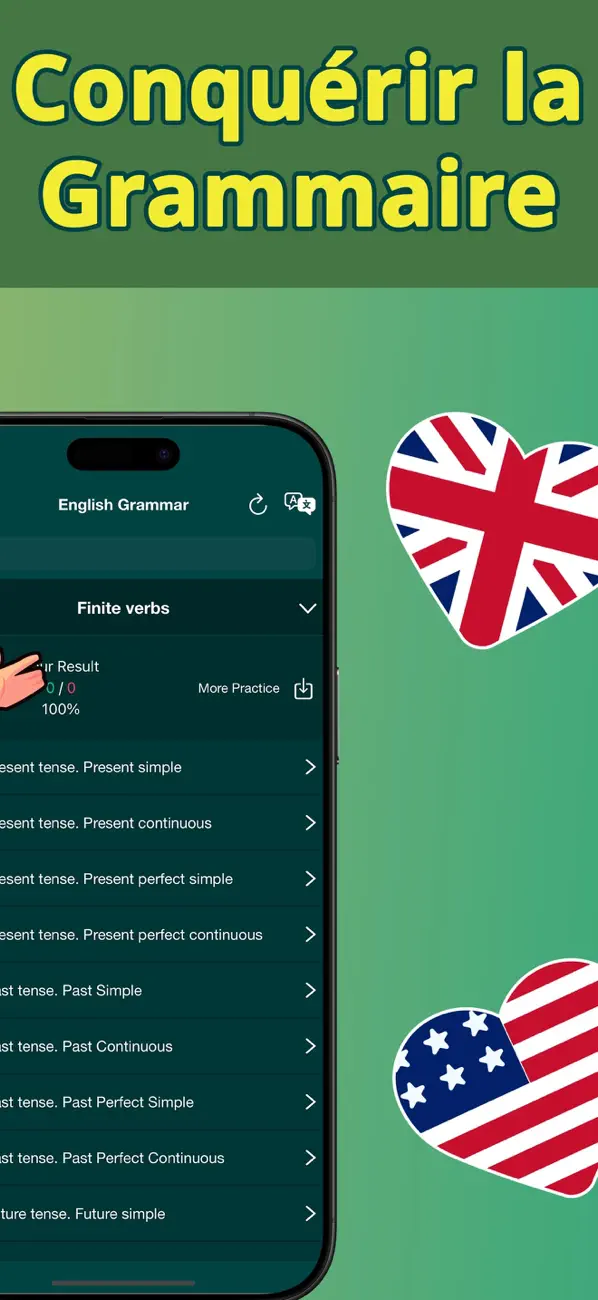 Screenshot #3 pour Parler anglais: verbes