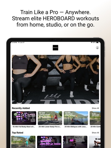 Heroboard Fitness iPad screenshot