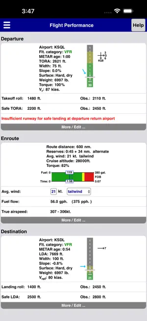 PA28 Performance screenshot 2