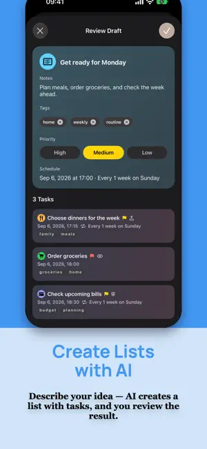 Mement: Smart GTD Planner screenshot 3