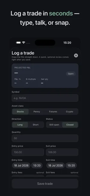 T-hood: Trading Journal screenshot 2