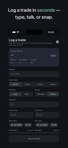 T-hood: Trading Journal Screenshot 2 of 5