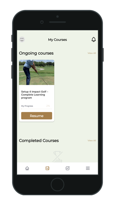 Setup4Impact Golf Learning app Screenshot