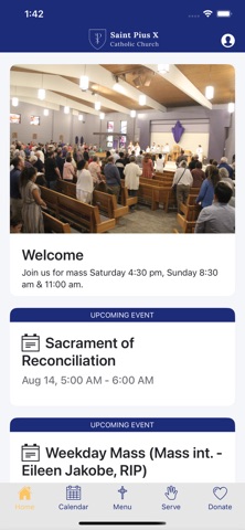 St. Pius X Catholic Parish screenshot
