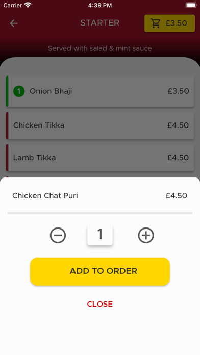 Chutney Restaurant Screenshot