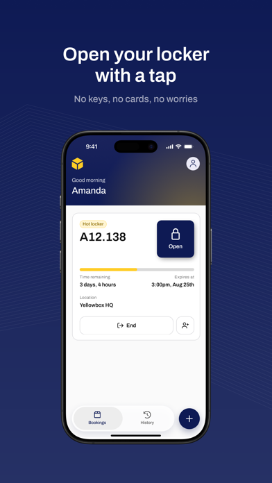 Yellowbox: Smart Lockers app screenshot 3