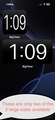 BigTime Display screenshot