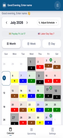 Carrier Cal app screenshot 2