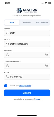 Staffoo: Security Jobs iPhone screenshot