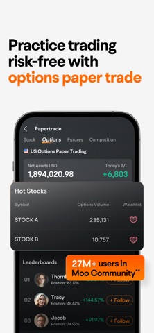 moomoo: Investing & Trading iPhone screenshot