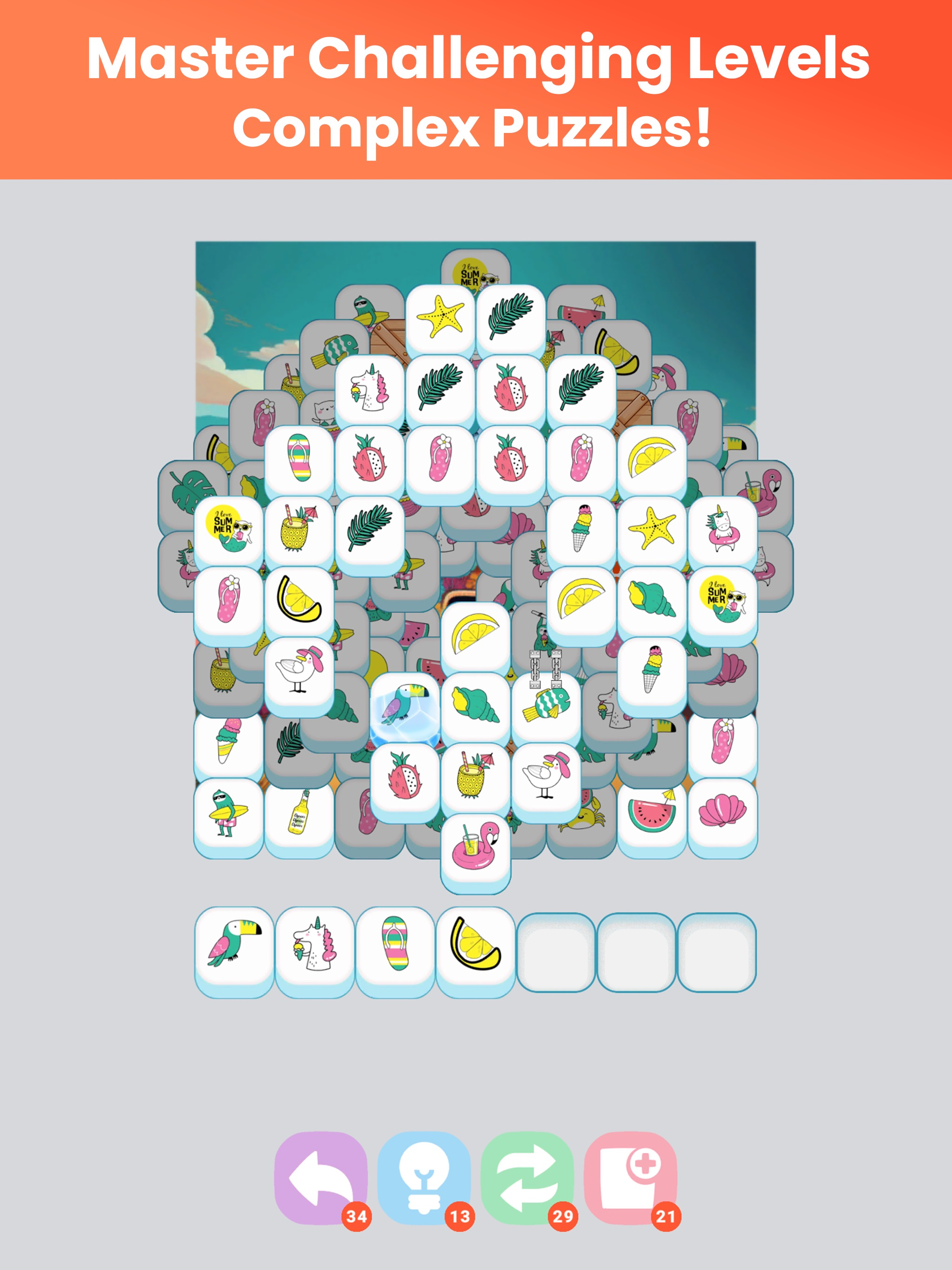 Tile Match IQ: 90s Majong Card